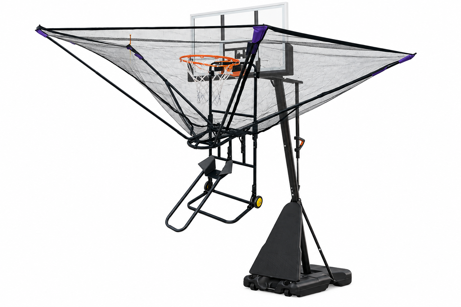 The sourced basketball rebounder system